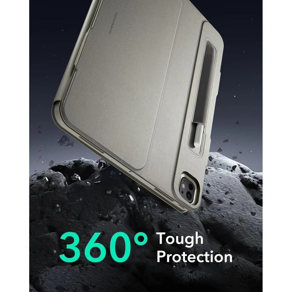 ESR iPad Pro 13 Case M5 M4 Magnetic Rotating‎ Stand 6Angles Shift Series Titaniu